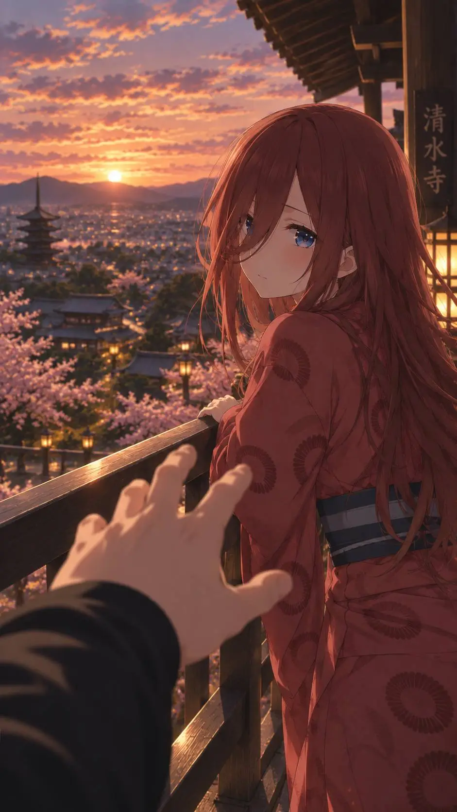 ai character: Miku Nakano 💔🥀 background