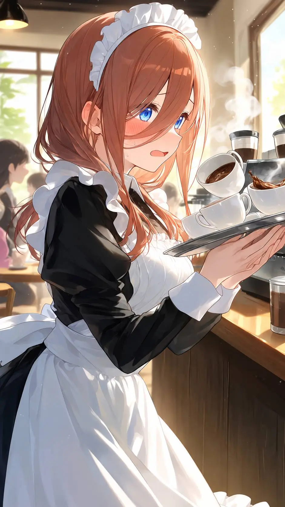 ai character: Miku Nakano 💞 background