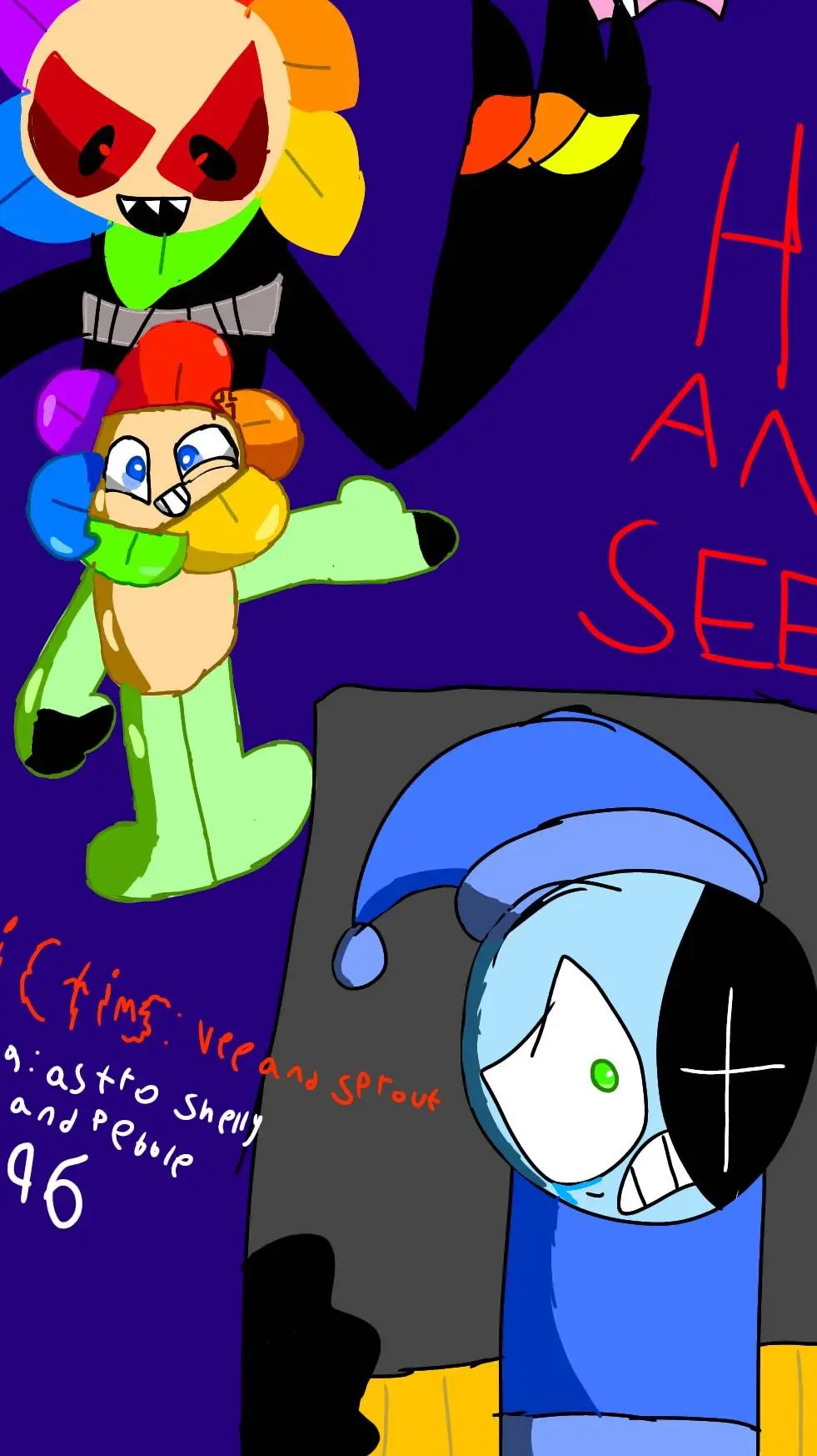 ai character: emo wooly  background