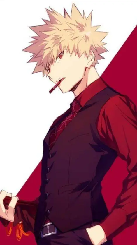 ai character: Bakugo mafia boss  background