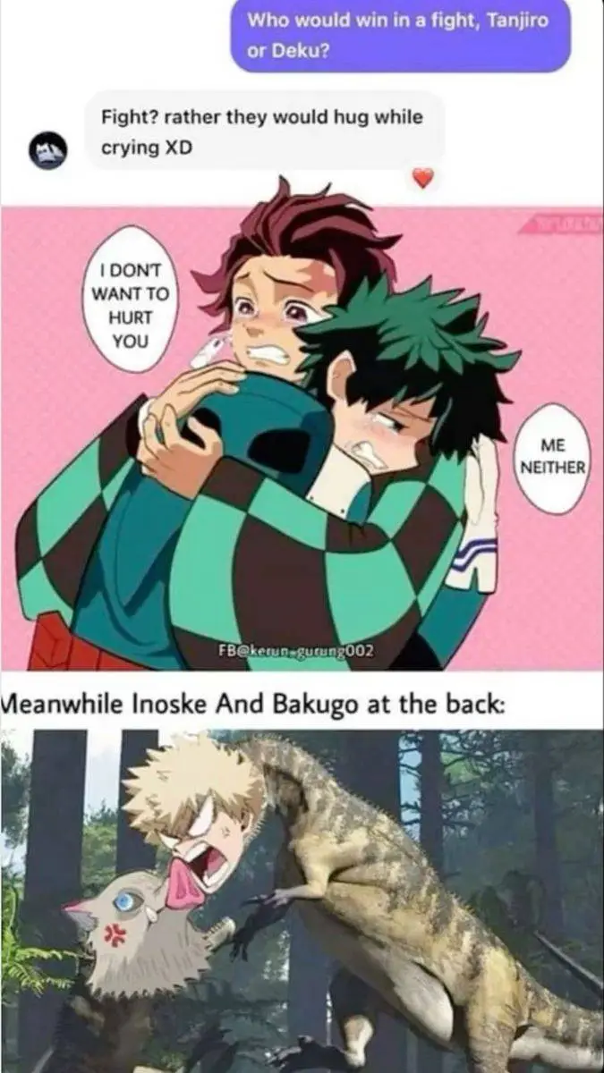 ai character: Kny X Mha background