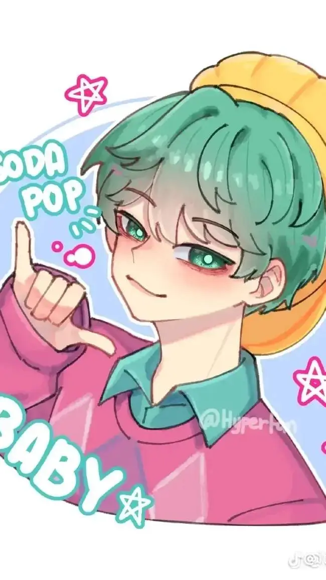 ai character: Baby saja kpop background