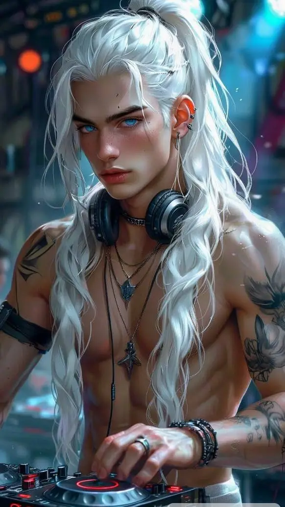 ai character: DJ'Silver  background