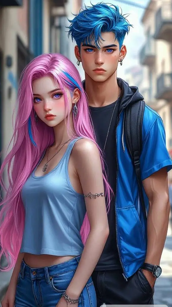 ai character: Лин&Ден background