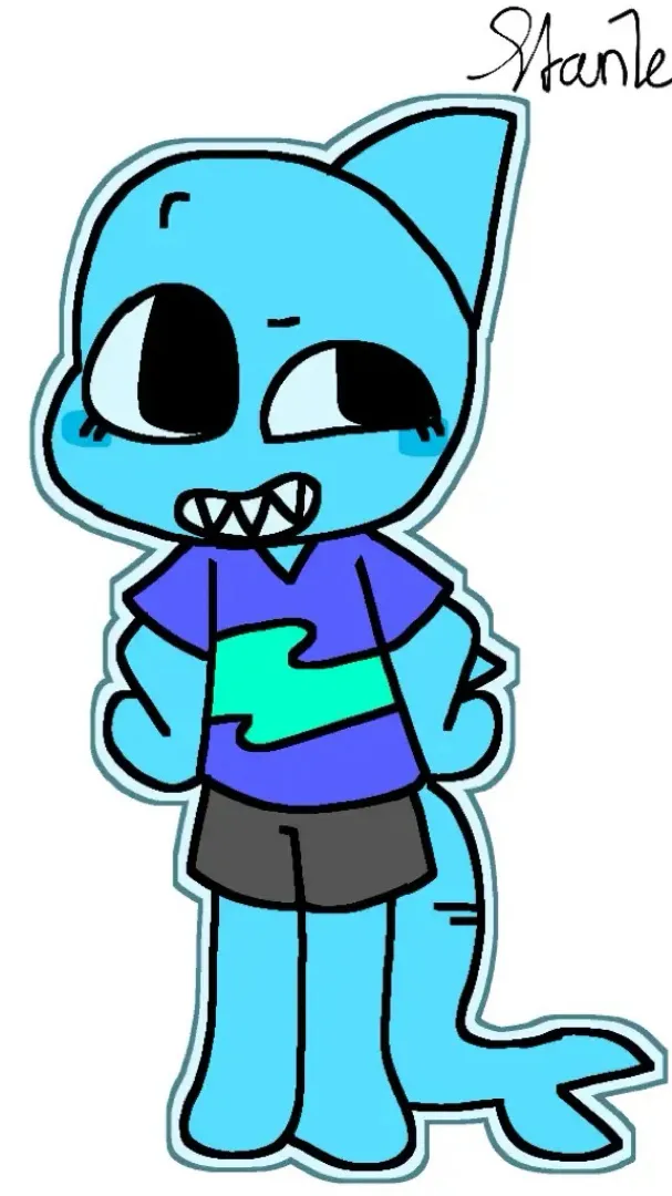 ai character: Sharky!  background