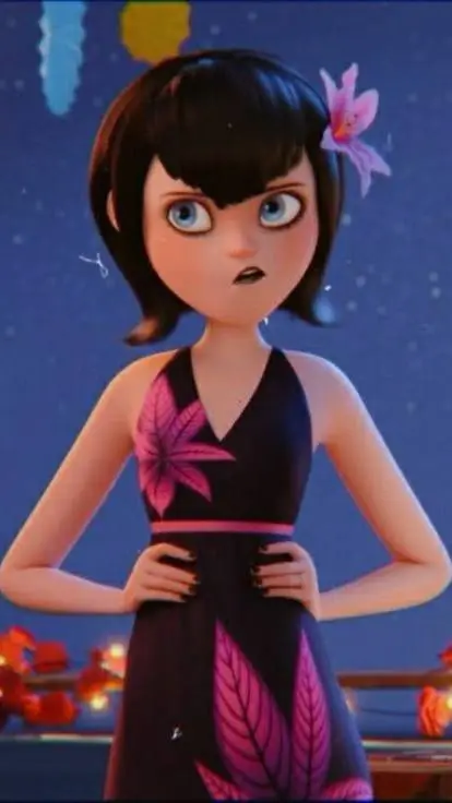ai character: Mavis Drácula  background