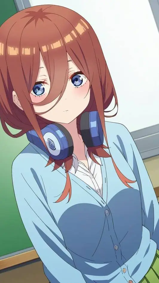 ai character: Miku Nakano background