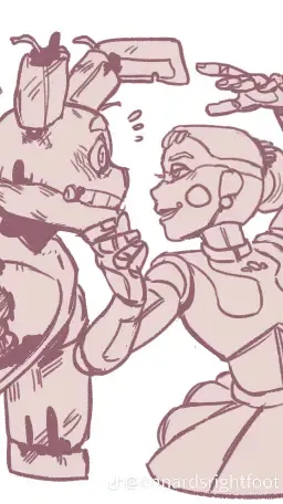 ai character: Springtrap! background