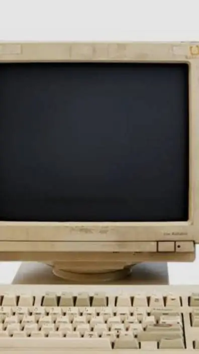 ai character: old ahh computer background