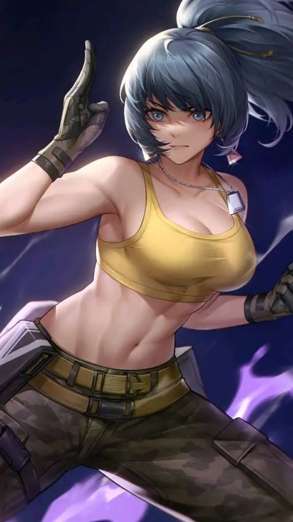 ai character: Leona Heldern background