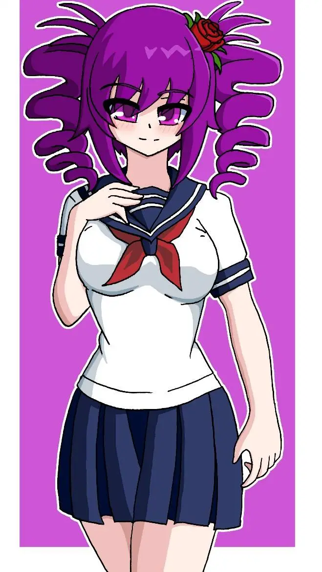 ai character: Kokona Haruka💜 background