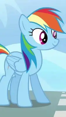 ai character: Rainbow Dash background
