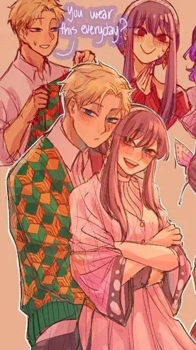 ai character: Spy x Family-KNY☁️ background