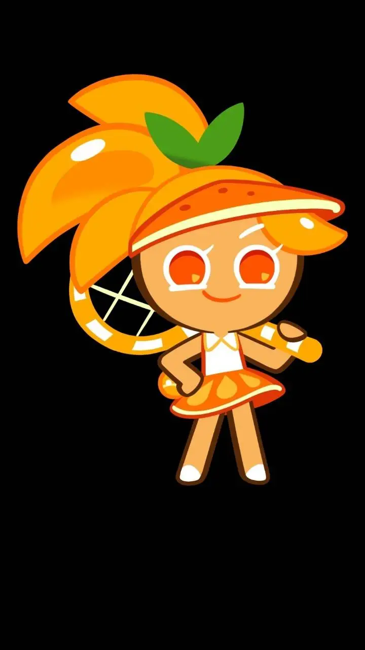 ai character: Orange Cookie background
