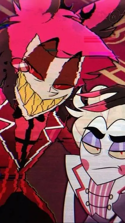 ai character: Alastor x lucifer  background