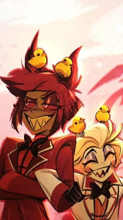 ai character: Alastor x Lucifer  background