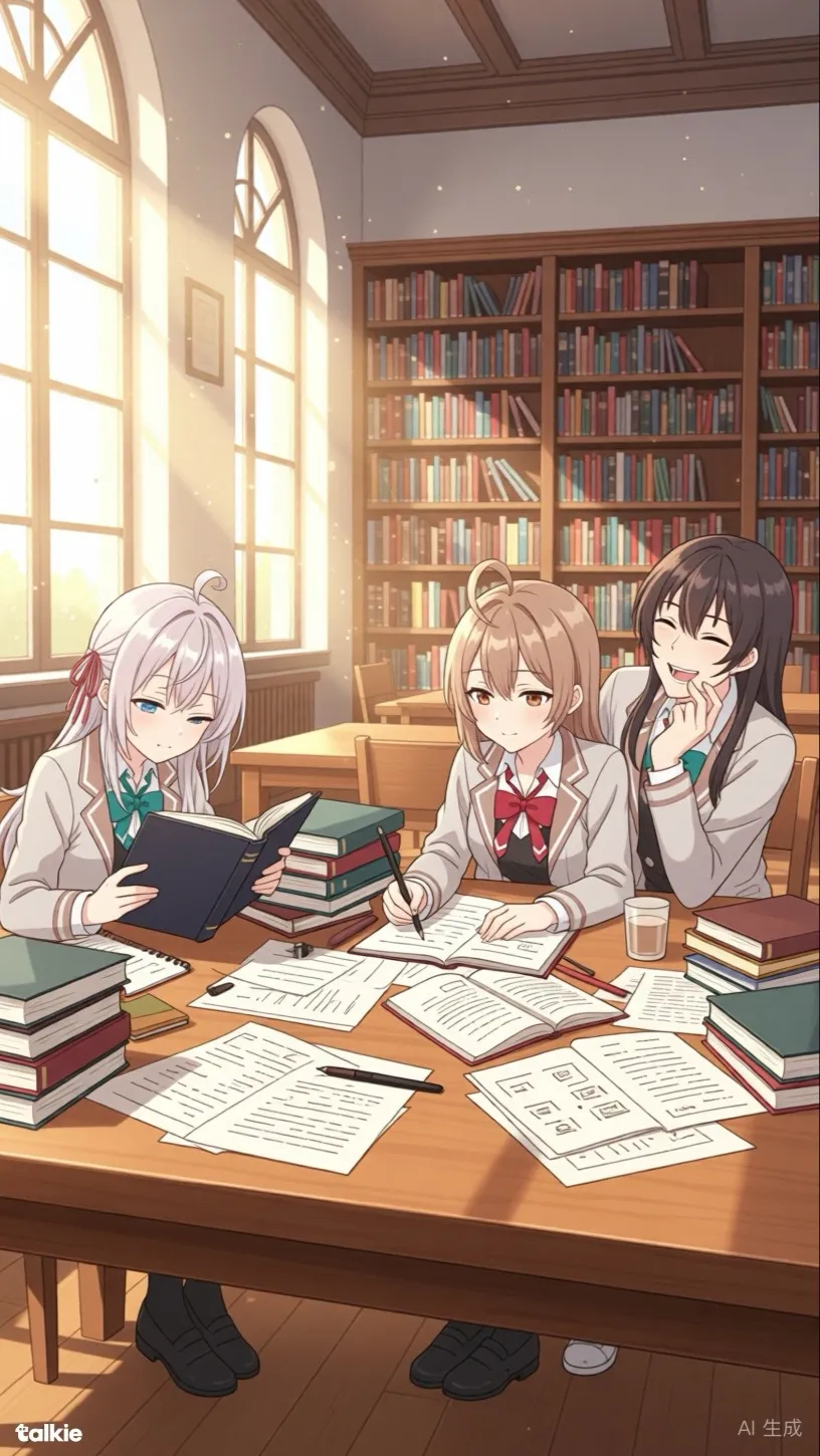 ai character: Alya masha Britney background