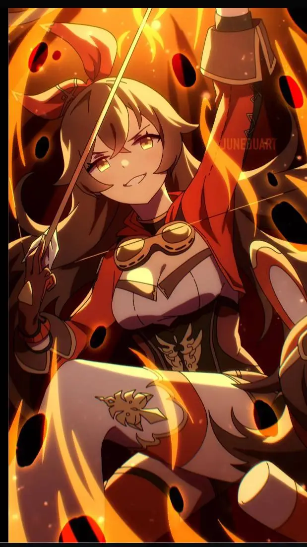 ai character: Amber background