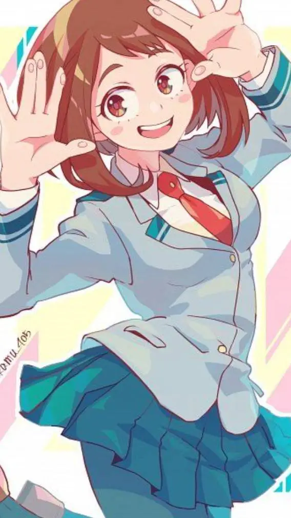 ai character: Uraraka  background