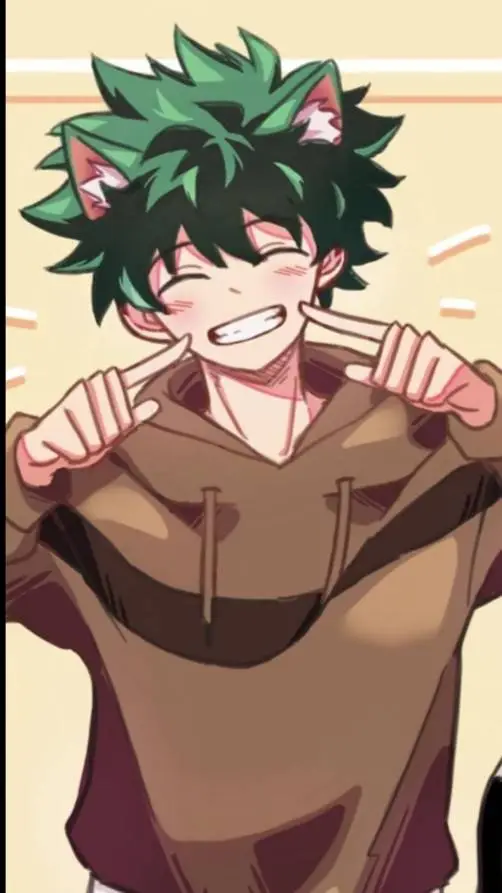 ai character: Deku gato 🐈🥦 background