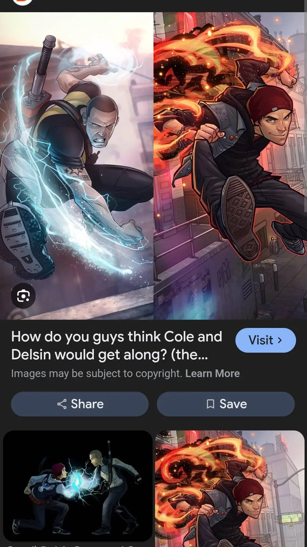 ai character: Cole Meets Delsin background