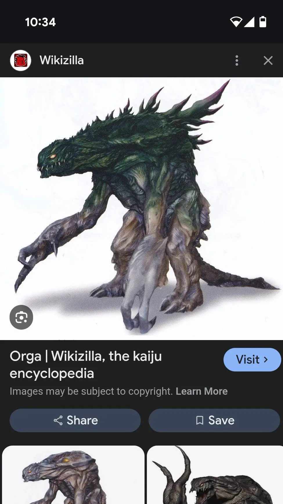 ai character: Orgodzilla background