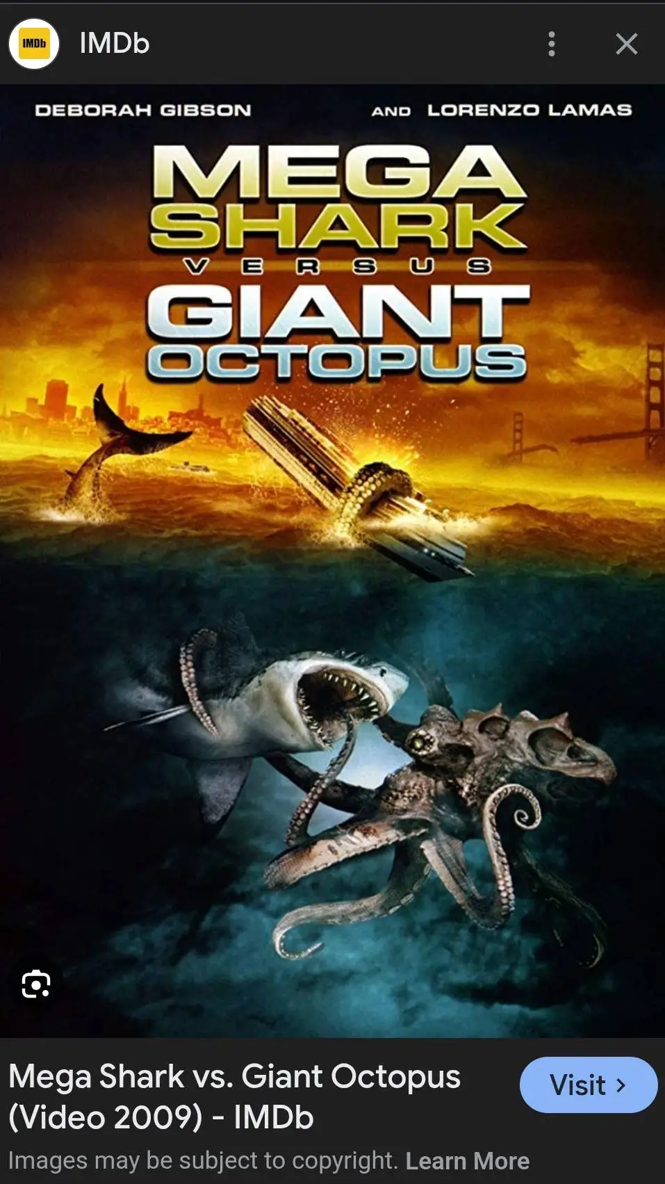 ai character: Mega sharktopus background