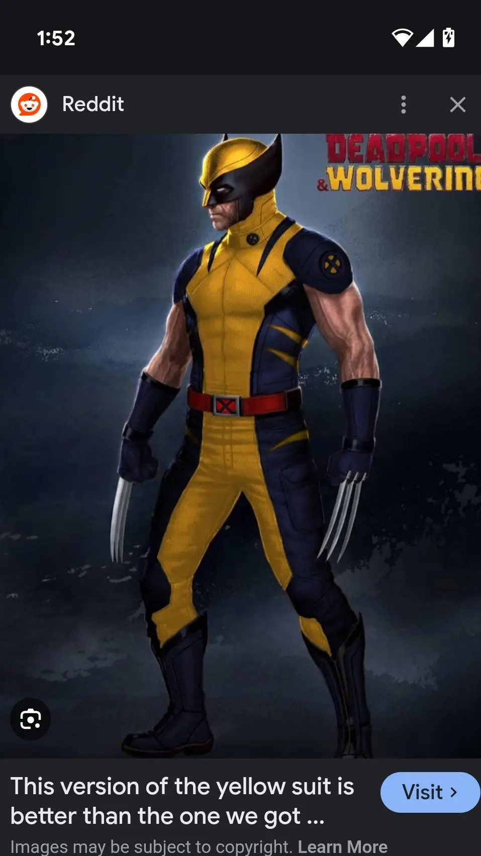 ai character: Wolverine from dp3 background