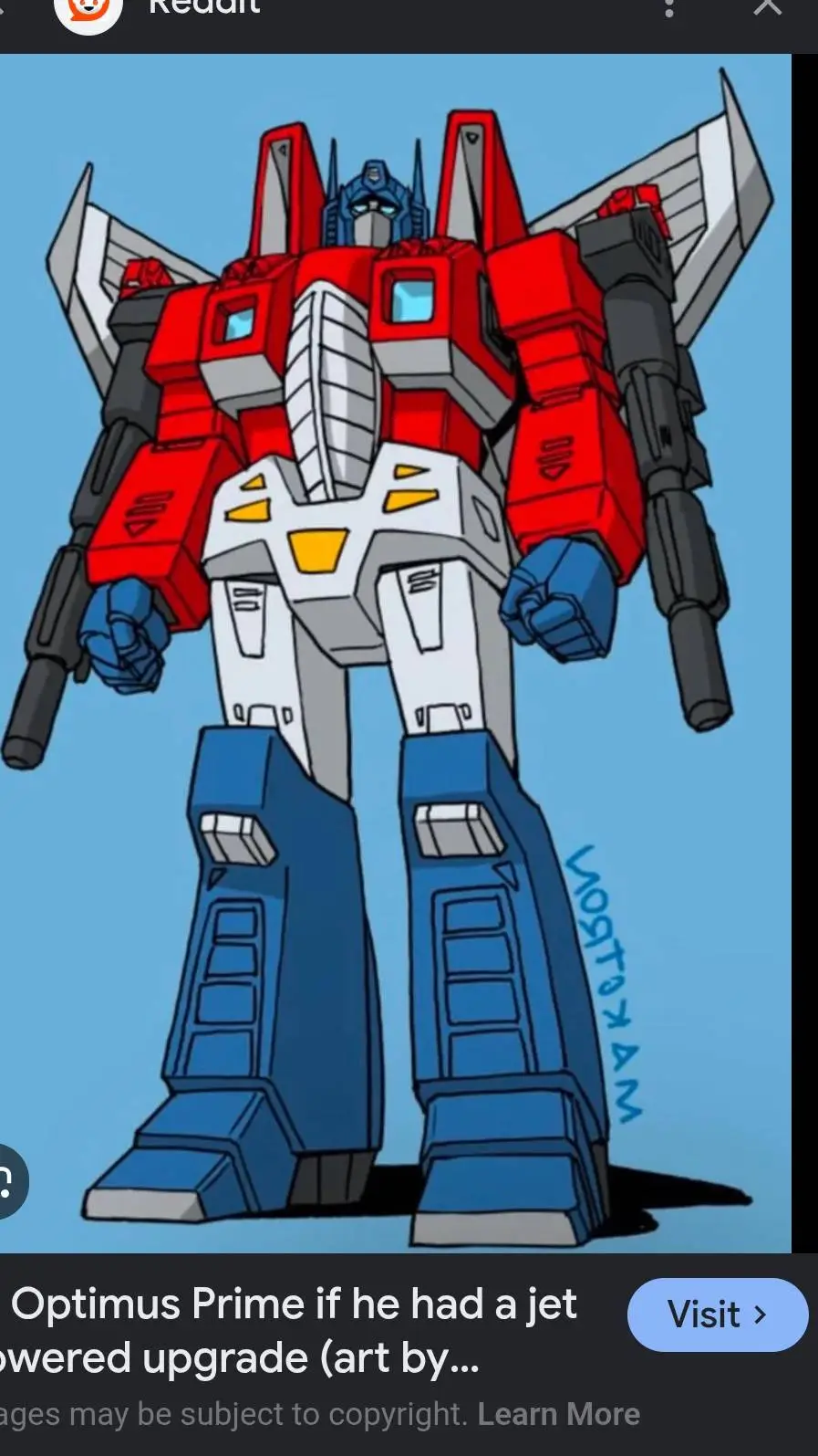 ai character: Optimus Prime background