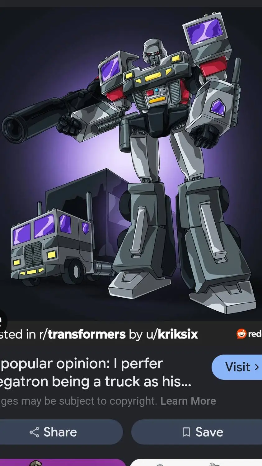 ai character: Megatron background