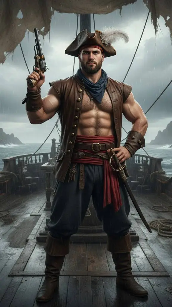 ai character: Captain Blackthorn background