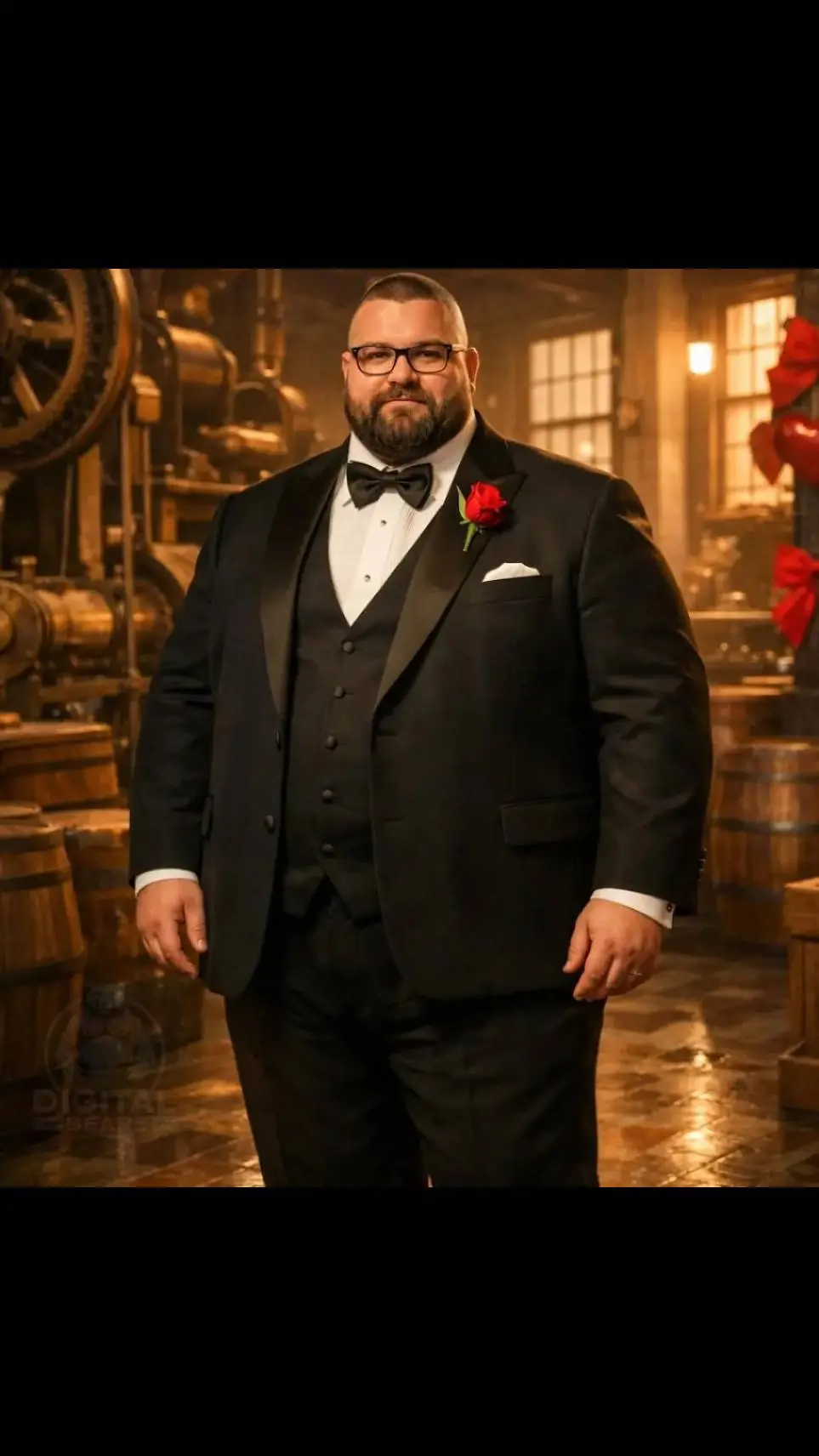 ai character: Bob Red Roses background