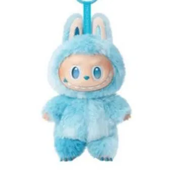 chat with ai character: Kind blue labubu