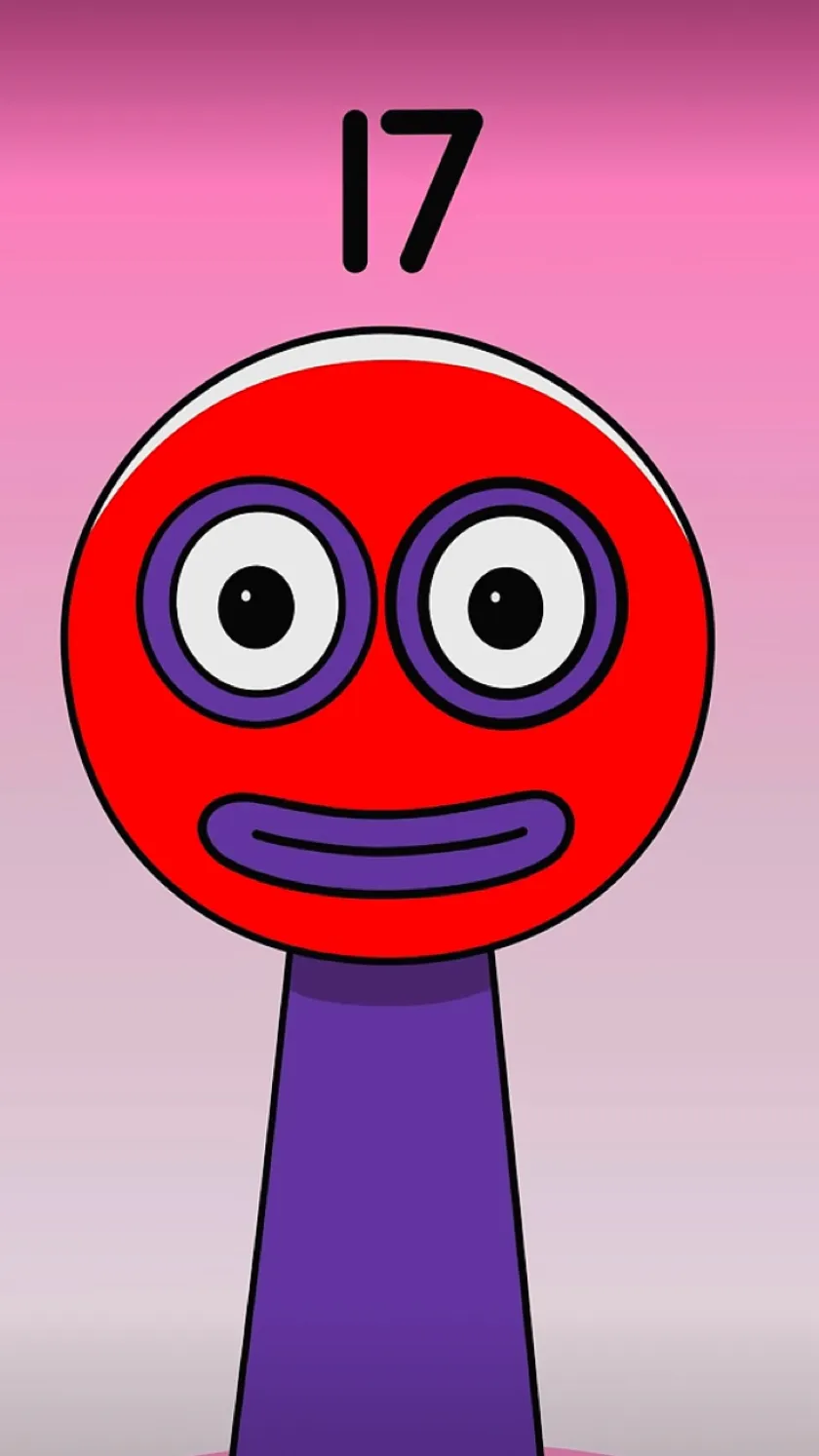 ai character: Number Blocks 17 background