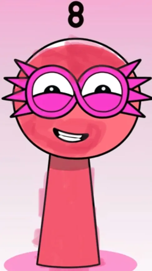 ai character: Numberlock eight 2 background