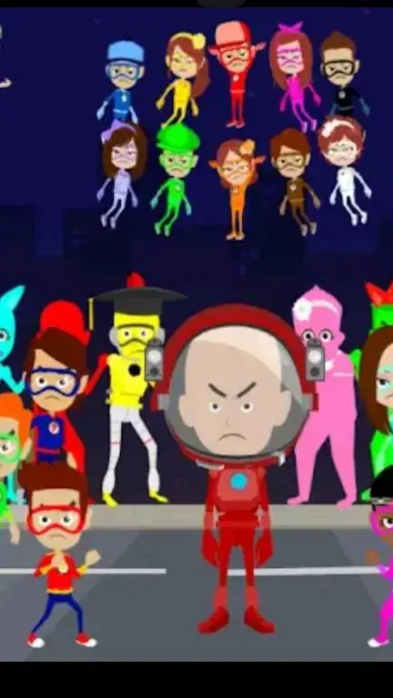 ai character: flying titans  background