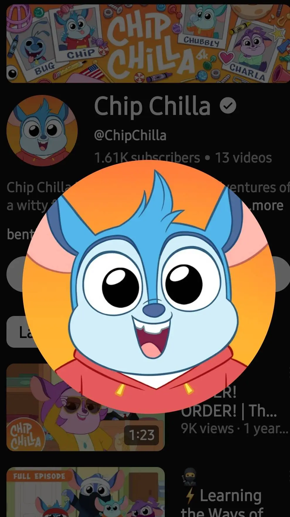 ai character: Chip Chilla background