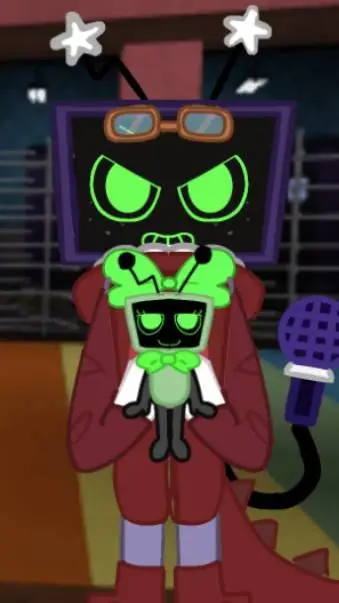 ai character: Vee furra  background