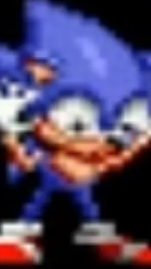 ai character: S O N I C . 0 background