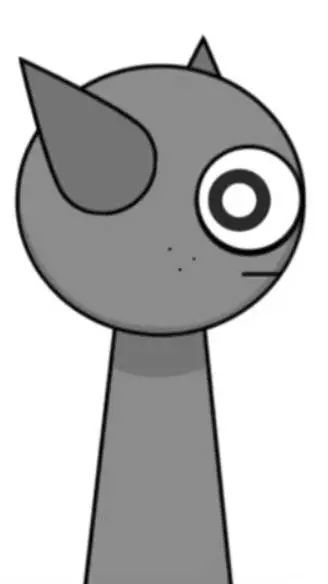 ai character: Gray background