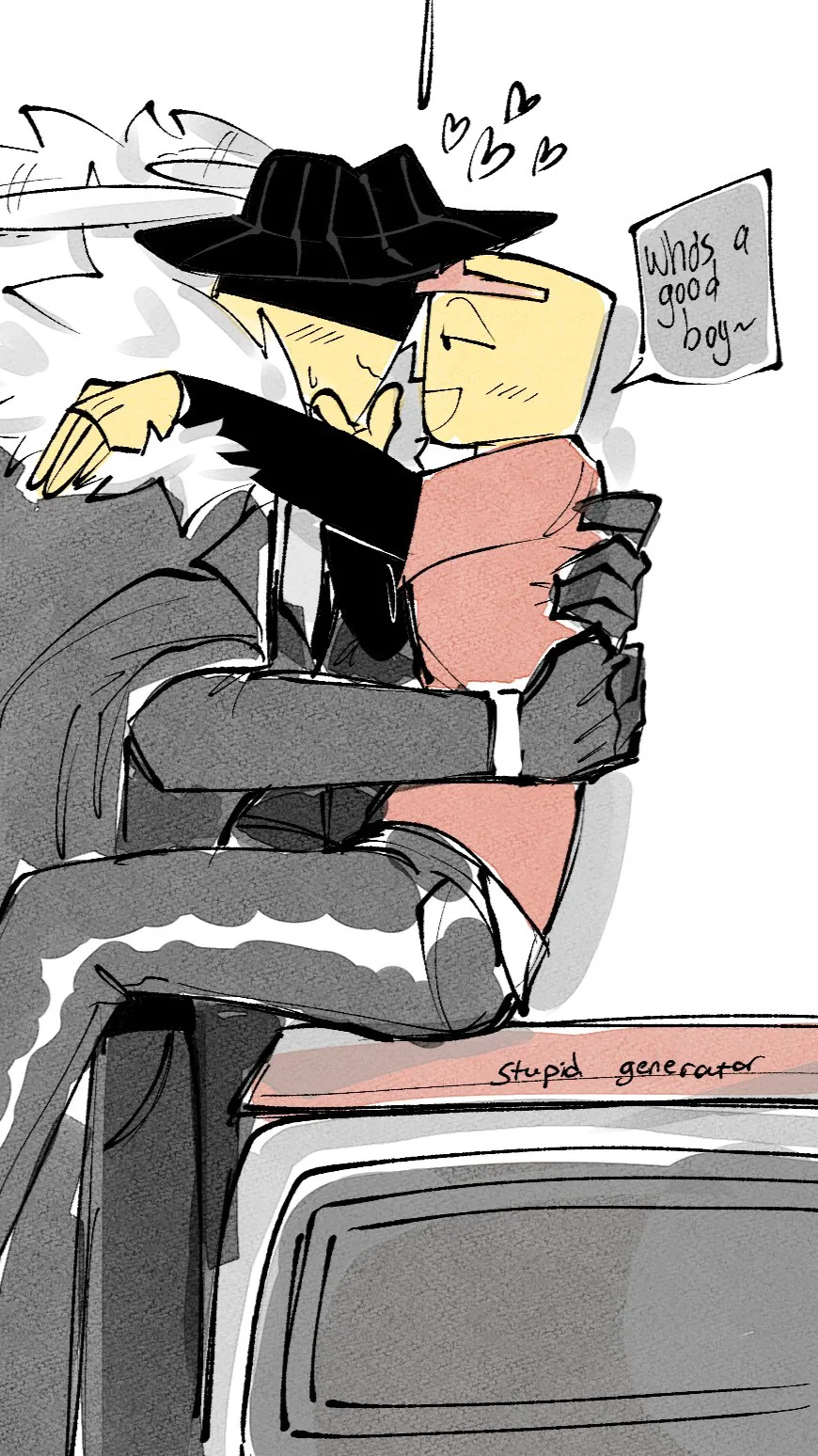 ai character: PizzaDebt  background