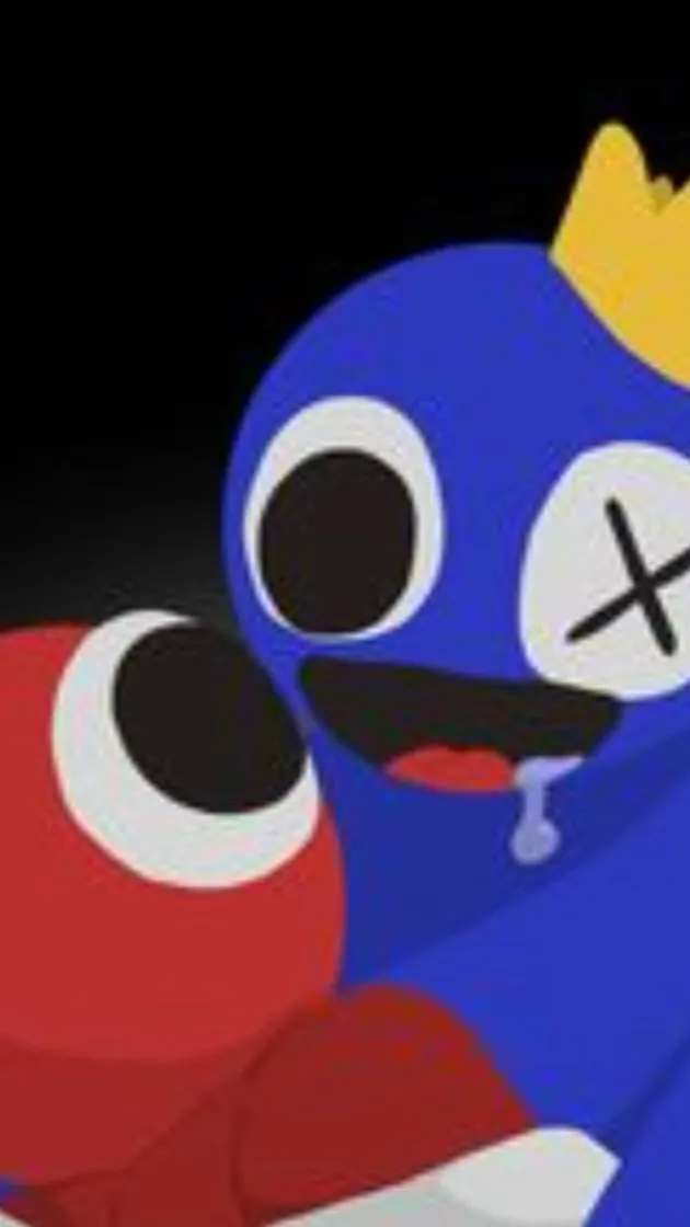 ai character: BluexRed background