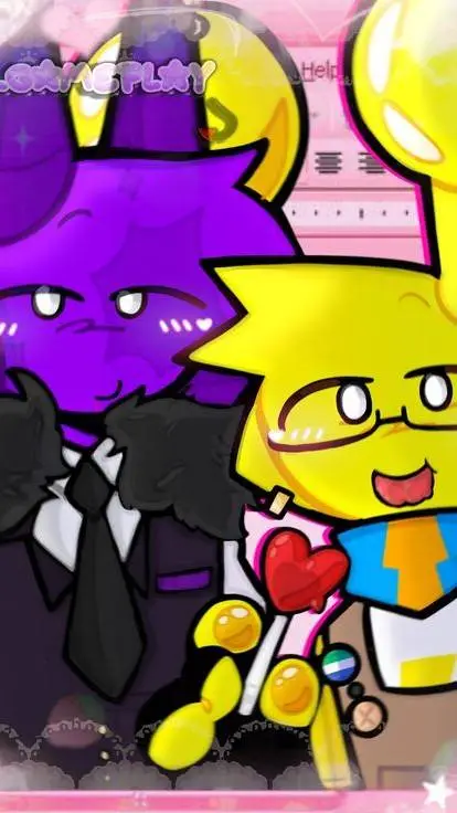 ai character: Durple x Simon XD background