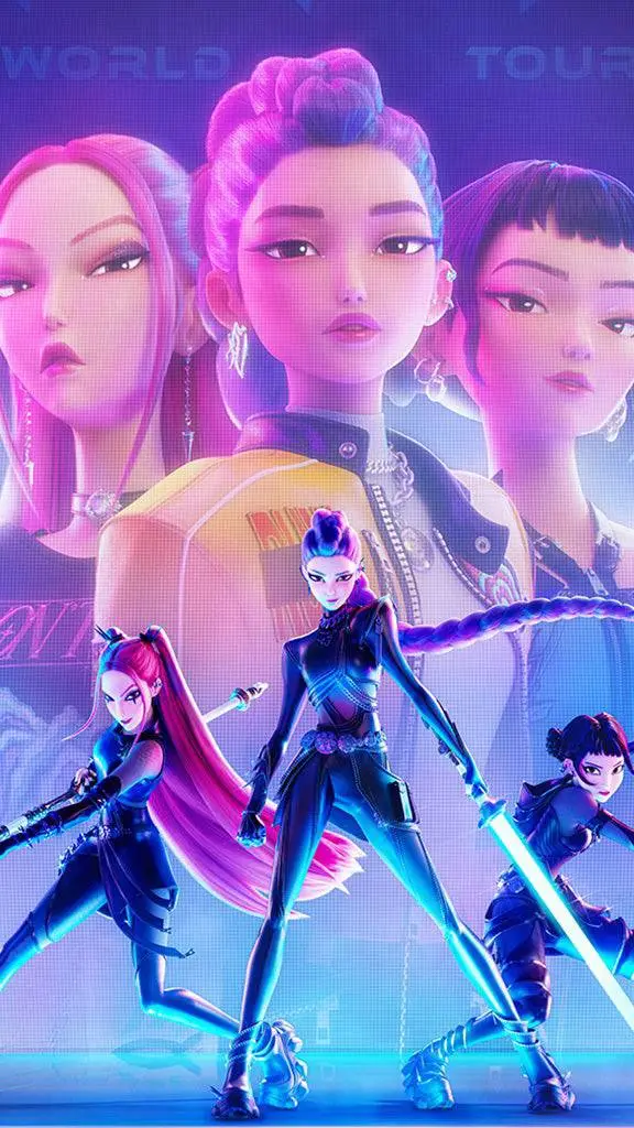 ai character: huntrix  background