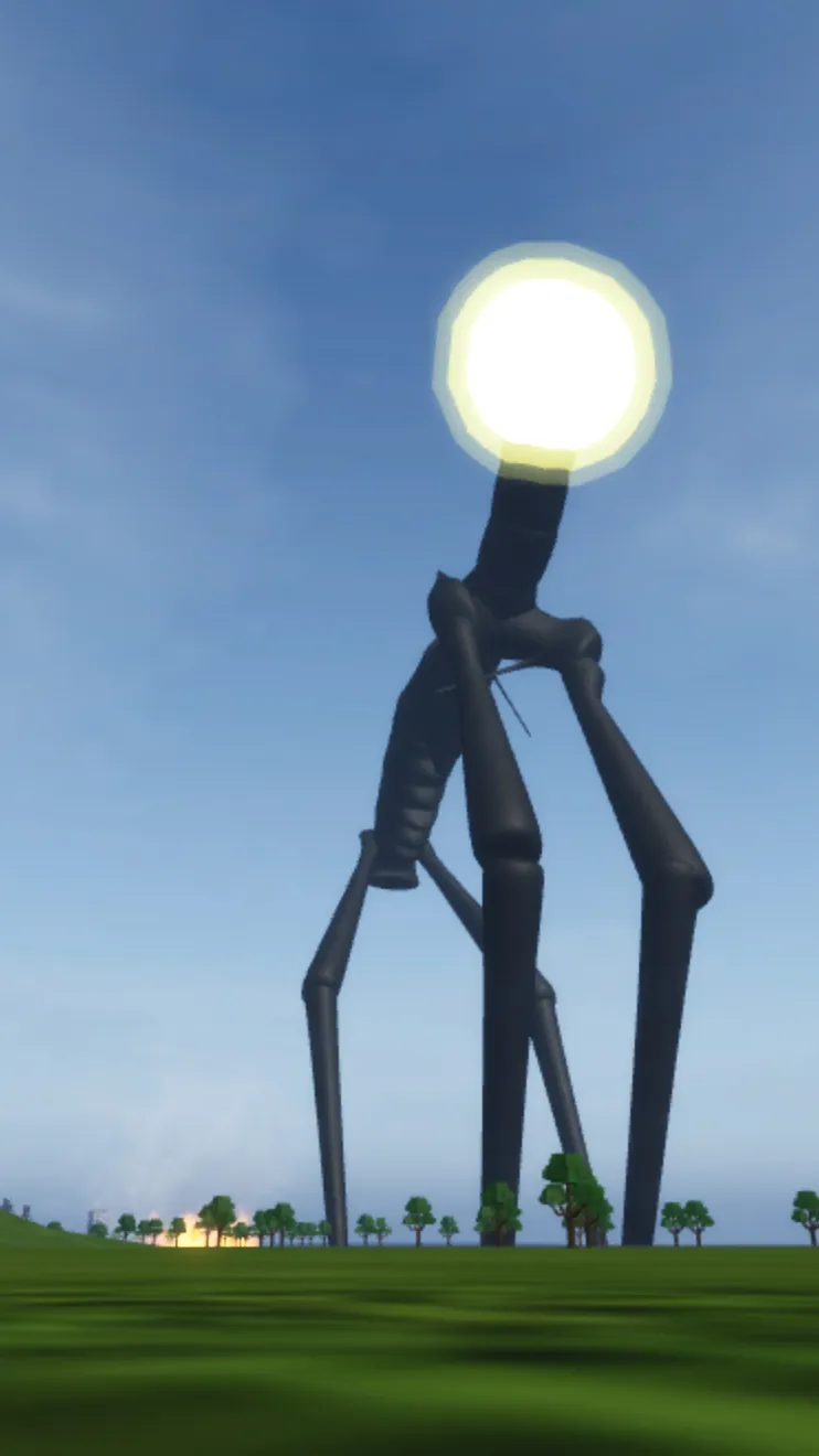 ai character: Siren head background