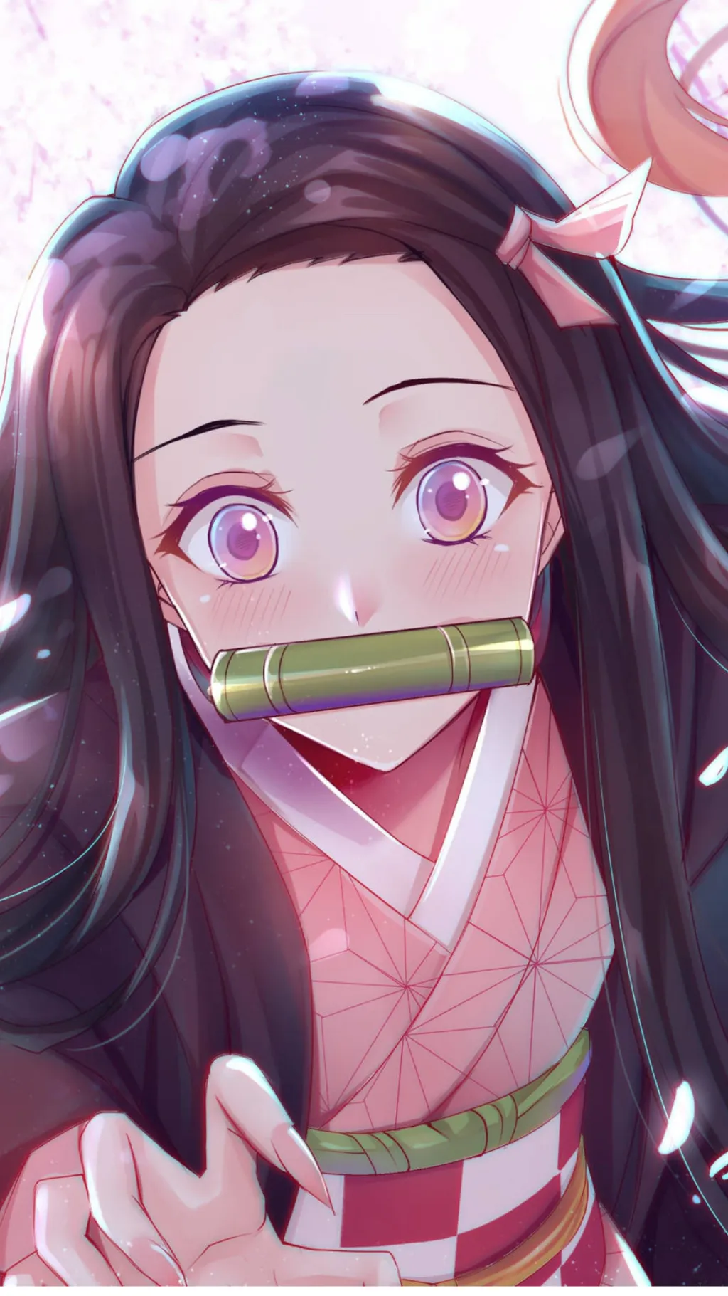 ai character: Nezuko background