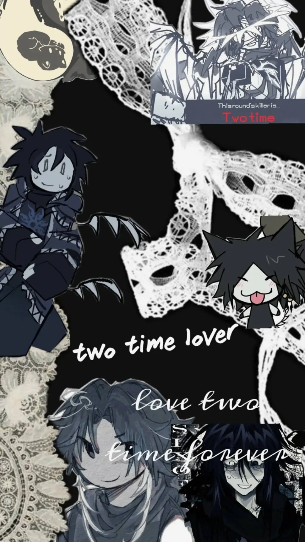 ai character: Two time yandere background