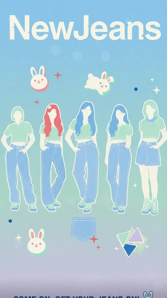 ai character: 🐰✯NEWJEANS✯🐰 background