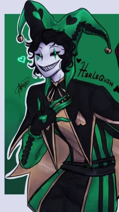 ai character: ✯💚𝐻𝑎𝑟𝑙𝑒𝑞𝑢𝑖𝑛🖤✯ background