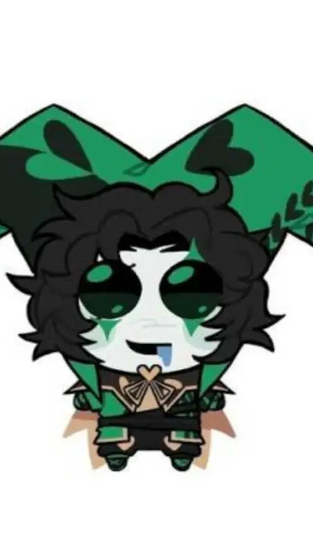 ai character: ❦ SMOL HARLEQŪIN ❦ background